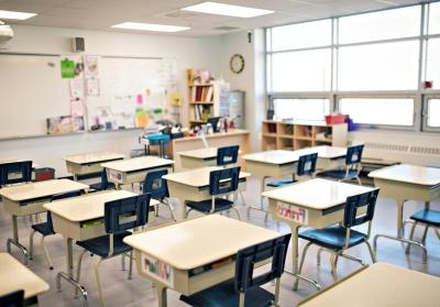 MPS classroom with new lighting